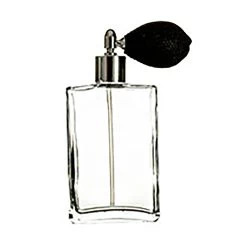 Hospitality Glass HGBEG100-001 Glass Square 3.5 Ounce Mist Atomizer