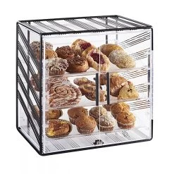 Cal-Mil 4112-13 Portland 3 Tier Black Bakery Display Case