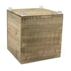 FOH RWA013NAW20 Rustic Wood 8.25" X 8.25" X 8.75" Cube Riser - 2 / CS