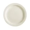 CAC China NRC-7 American White Narrow Rim 7-1/4" Salad Plate - 36 / CS