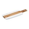 Winco SBMW-156 Marble/Wood 15-3/4" X 6" Serving Board With Handle
