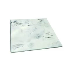 D.W. Haber DWKFB66CAR White Carrera Resin 6" Square Riser Tile