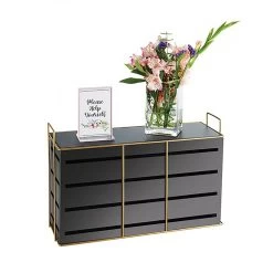 Cal-Mil 22087-13-90 Empire Black Metal 20.5" X7" X13" Display Riser