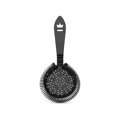 Cocktail Kingdom STR-ANTQ-MB Matte Black Antique Hawthorne Strainer