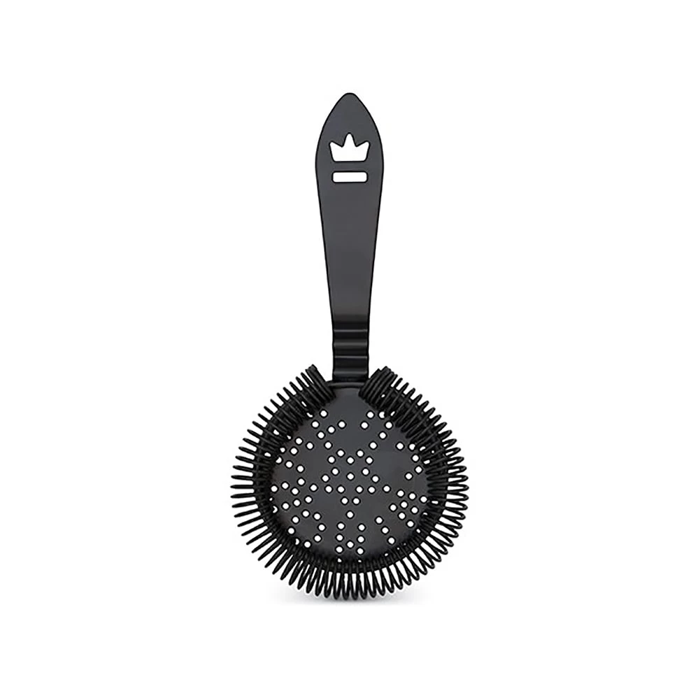 Cocktail Kingdom STR-ANTQ-MB Matte Black Antique Hawthorne Strainer