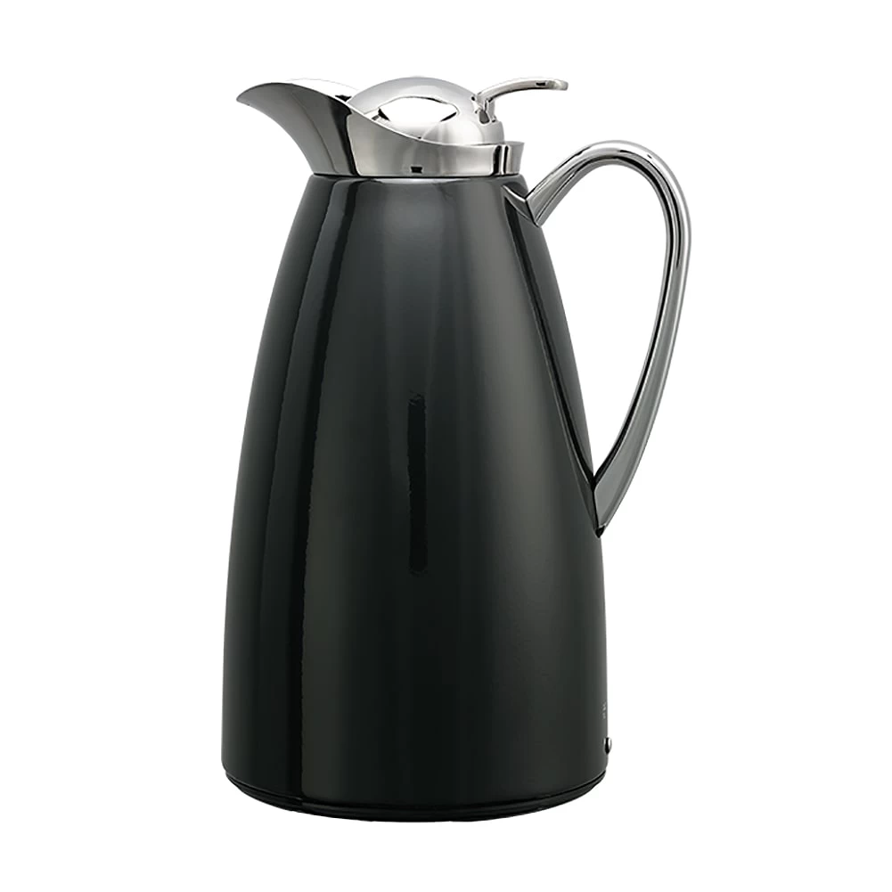 Service Ideas CJZ1BLK Black S/S Classy 34 Ounce Carafe