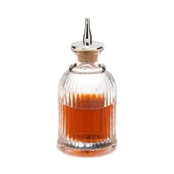 Mercer Culinary M37128 3 Ounce Bitters Bottle With Cork / S/S Top
