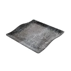 Cheforward RFS400 Endure Pewter 11" Square Melamine Platter - 10 / CS