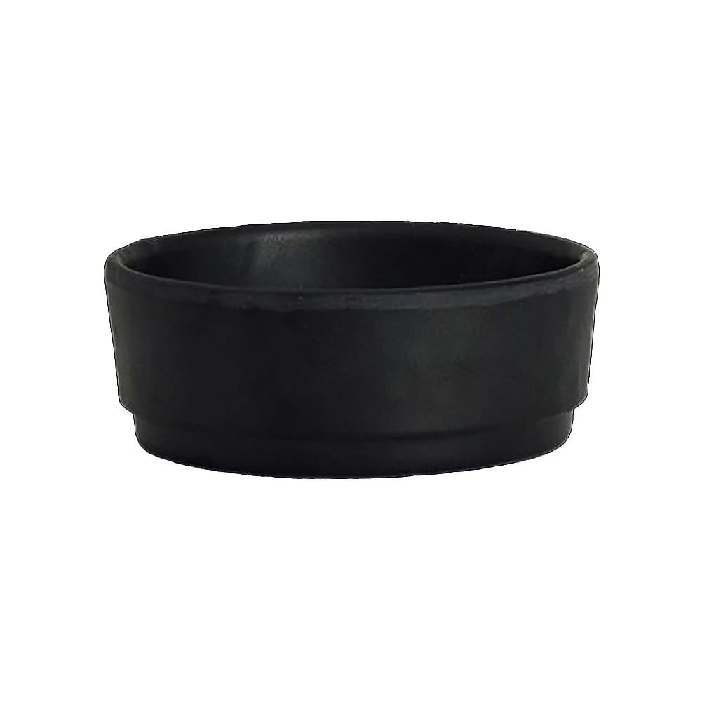 Steelite 7181TM511 Cali Black 2 Ounce Melamine Dish - 24 / CS