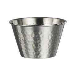 Steelite 7600CV019 Hammered S/S 6 Ounce Sauce Cup - 48 / CS