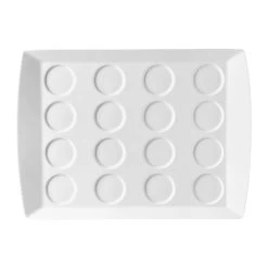 RAK Porcelain LXST39 White 15 X 11 In. Tray With 16 Indents - 6 / CS