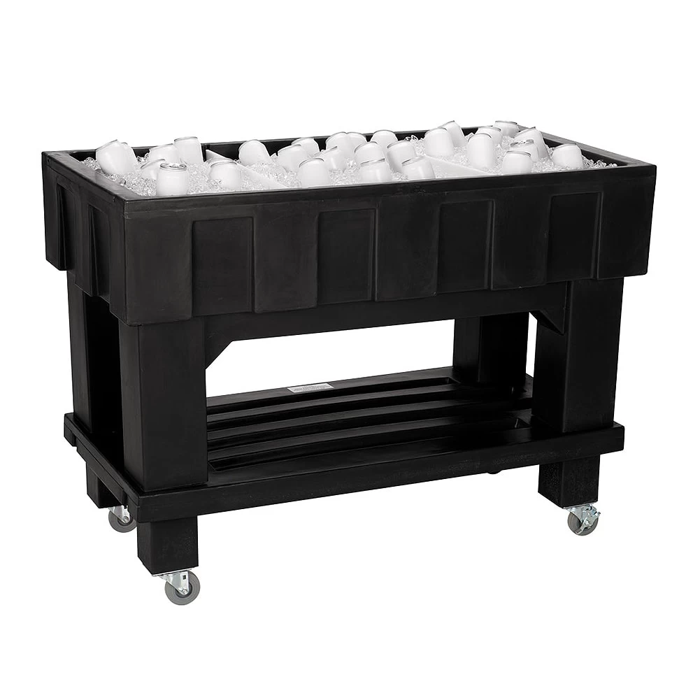 Iowa Rotocast 3151231 Black Texas Icer Portable Beverage Cooler