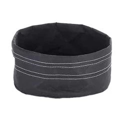 American Metalcraft KBB7 Black 7" X 4"H Kraft Bag