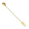 Mercer Culinary M37015GD Gold S/S 12.38" Trident Bar Spoon