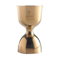 Mercer Culinary M37006GD Gold 1 & 2 Ounce Straight Rim Jigger
