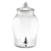 TableCraft 10699 Decorative Glass 2 Gallon Beverage Dispenser