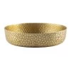 TableCraft 10740 Crackle 8-1/2" Round Gold Platter