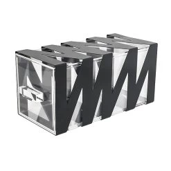 FOH BHO085BKI20 Zig Zag Matte Black Housing/Drawer Set - 2 / CS