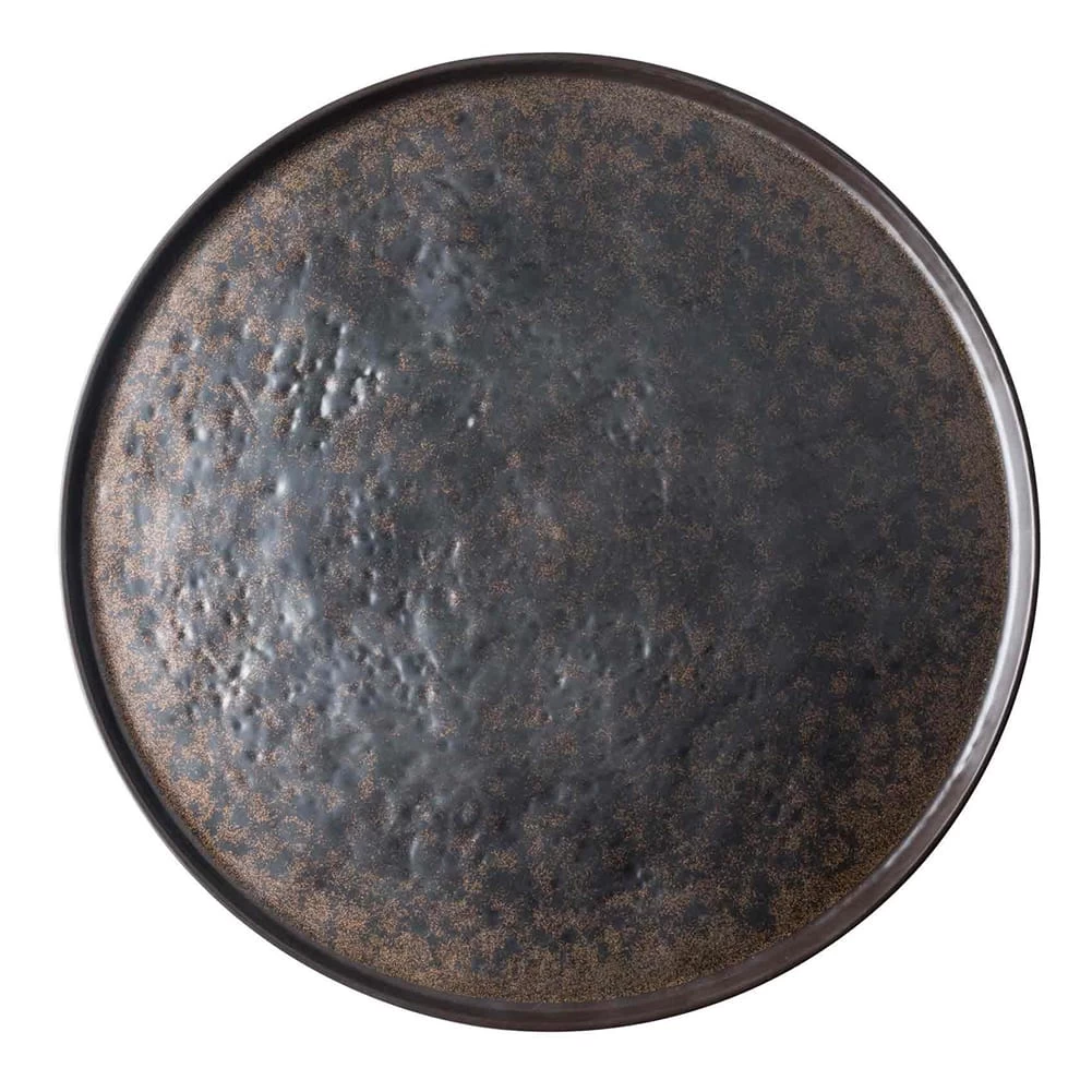 TableCraft 123519BR Lunara Brown 18" Melamine Platter