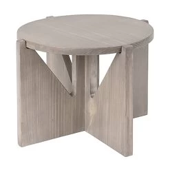 Cal-Mil 22408-8-110 Aspen Gray Pine Round 10" Display Riser