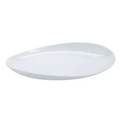 G.E.T. OP-1710-W Osslo White Melamine Oval 17 X 10 In Platter - 6 / CS