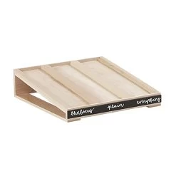 Cal-Mil 22062-71 Blonde Write On Angled Bagel Display