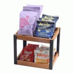 Cal-Mil 22330-2-99 Madera Rustic Pine 10" 2-Tier Stand