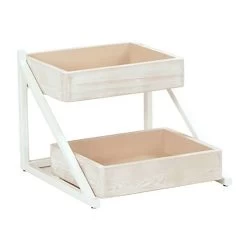 Cal-Mil 3448-113 Newport White Pine Newport Box Step Stand