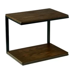 Cal-Mil 22427-112 Heritage Dark Oak 14.5" 2-Tier Stand