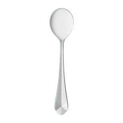 World Tableware 945 016 Audrey Faceted 6.5 In. Bouillon Spoon - Dozen