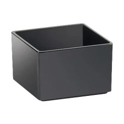 Cal-Mil 1395-13M Cater Choice Black Melamine 5 X 5 X 3" Box