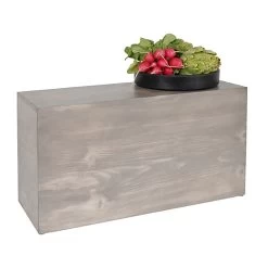 Cal-Mil 166-11-110 Aspen Gray Pine Wood Rectangular 20.5 X 7 X 11 Riser