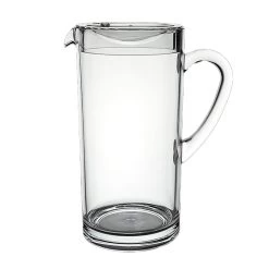 Steelite 7100DR045 Clear Polycrystal 58.75 Oz Pitcher W/ Lid - 6 / CS