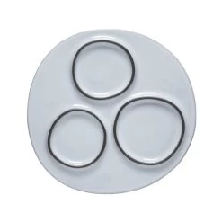 Costa Nova / Casafina 1ABD201E-WHI Ambar White 7.95" Round Platter