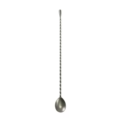 Steelite GWBS-T35V Vintage 14" Steel Teardrop Bar Spoon - 12 / CS