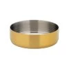 Steelite UF92115 Utopia Brushed Gold 3" Sauce/Dip Dish - 6 / CS