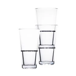 Hospitality Glass HUF084-012 Club Stack 16 Oz. Cooler Glass - 12 / CS