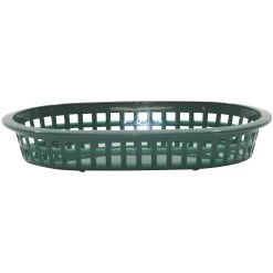 TableCraft 1073FG Forest Green A La Carte Platter Basket - 36 / CS
