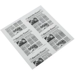 American Metalcraft PPRN2121 12" Newspaper Fry Paper - 1000 / PK