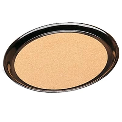 Vollrath 86336 Round Brown Cork-Lined Laminated 11" Serving Tray