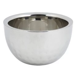 Bon Chef 61258 Hammered Stainless Double Wall 1.25 Qt. Serving Bowl