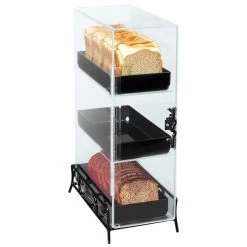 Cal-Mil 1204-13 Clear Acrylic 3 Level Bread Box With Wire Base