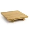 FOH RTR008BBB12 B3 Bamboo 6" Square Footed Tray - 6 / CS
