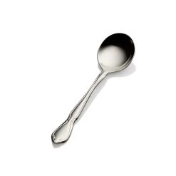 Bon Chef S1801 Queen Anne 18/8 Stainless Steel Bouillon Spoon - Dozen